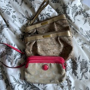 Coach wristlets